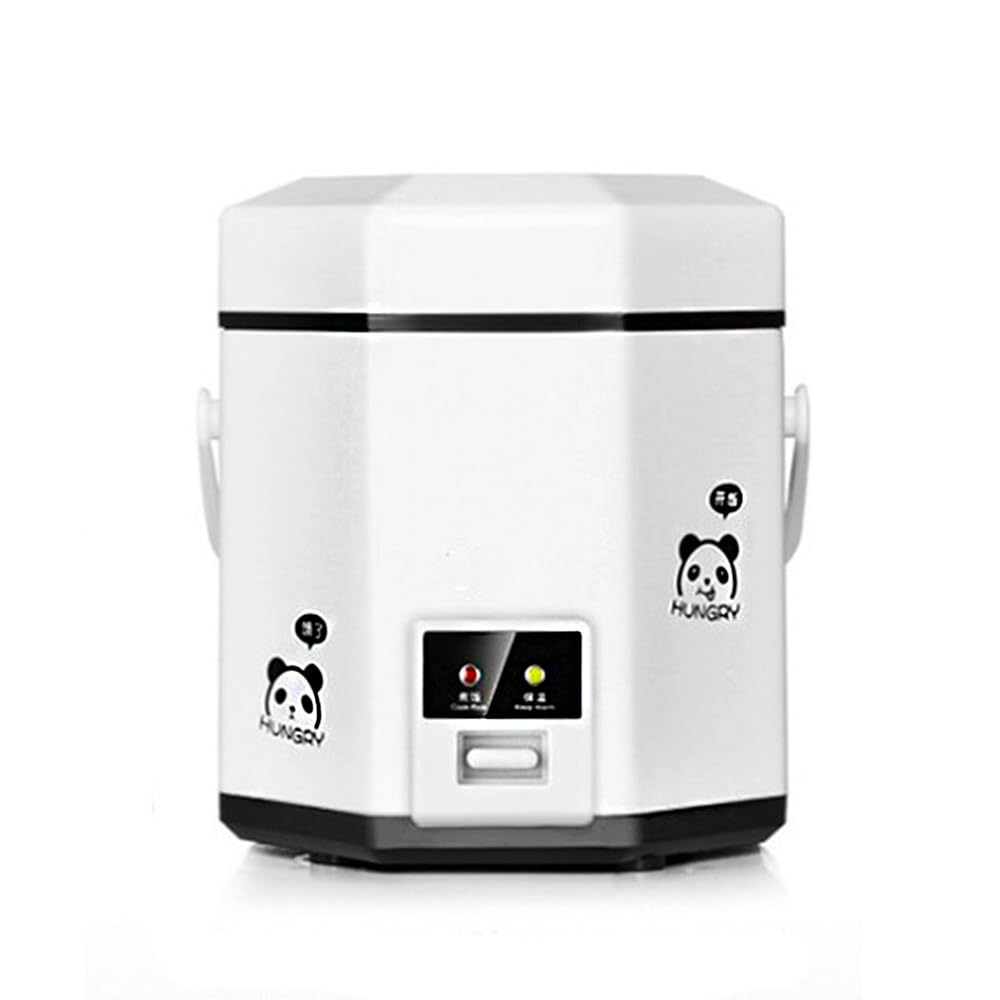 Longem 小型炊飯器 0.5-1.5合 一人暮らし用 コンパクト 200W 小電力 省エネ 洗いやすい ミニ炊飯器 蒸し 保温機能付き ワンタッチ操作 多機能炊飯器 お米 おかゆ ケーキ スープ