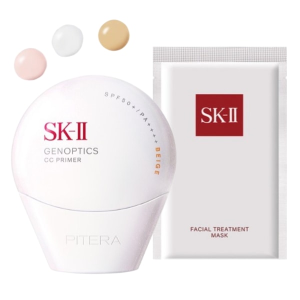 【2025 NEW 百貨店正規品+GIFT】 SK-II ジェノプティクス CC プライマー·エアリー UV クリーム 3色 / sk2 ccプライマー sk2ジェノプティクスccプライマー