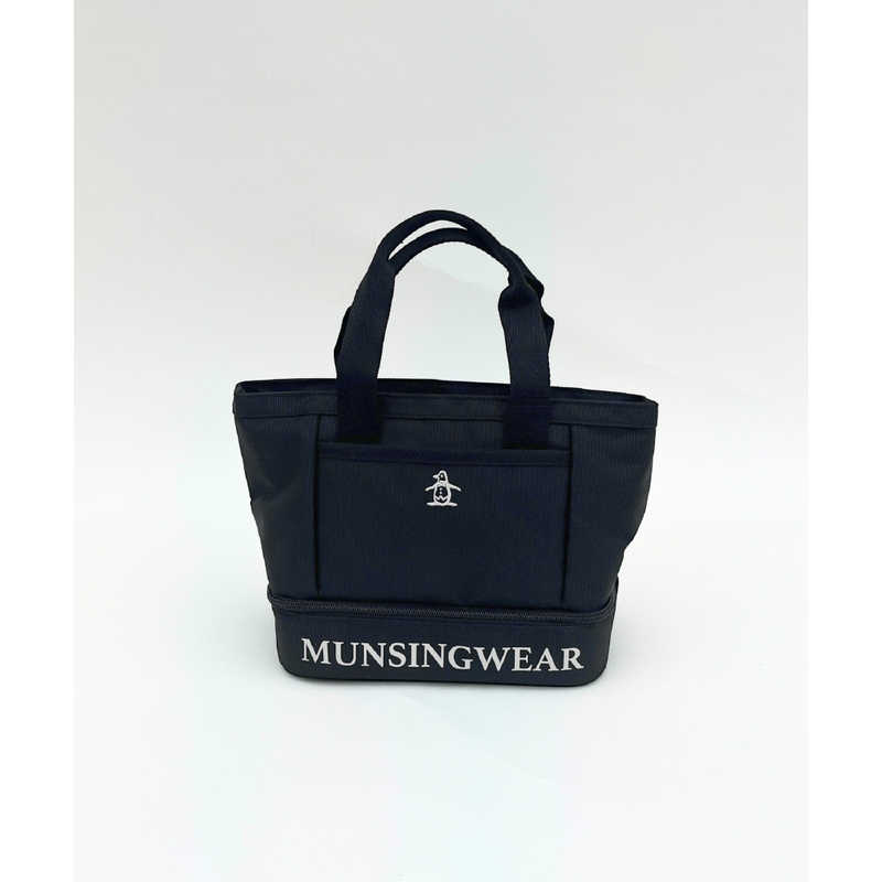 マンシング　ゴルフ用品 ファブリック2層式ポーチ ［高さ22×幅25×底マチ14cm / 310g］ ブラック　MG5SBZ11M