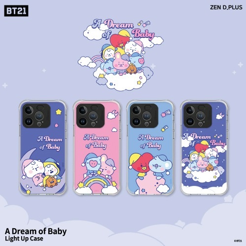 BT21スマホケース キラキラ光る iPhone A Dream of Baby 韓国 BTS iPhone13 iPhone12 GalaxyNote20