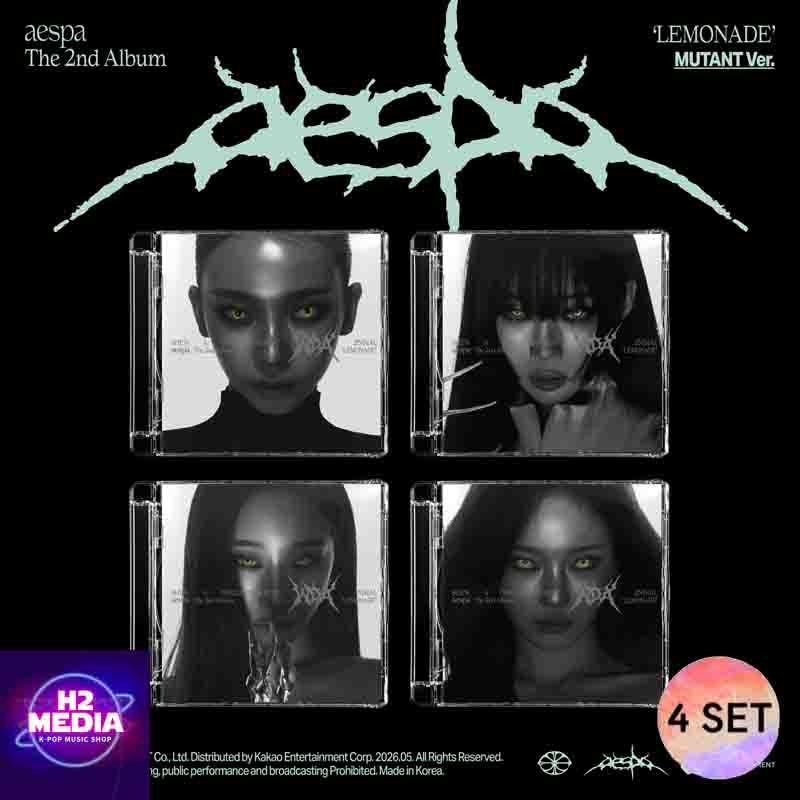 [4種SET] aespa 2ND FULL ALBUM [LEMONADE] (MUTANT Ver.)