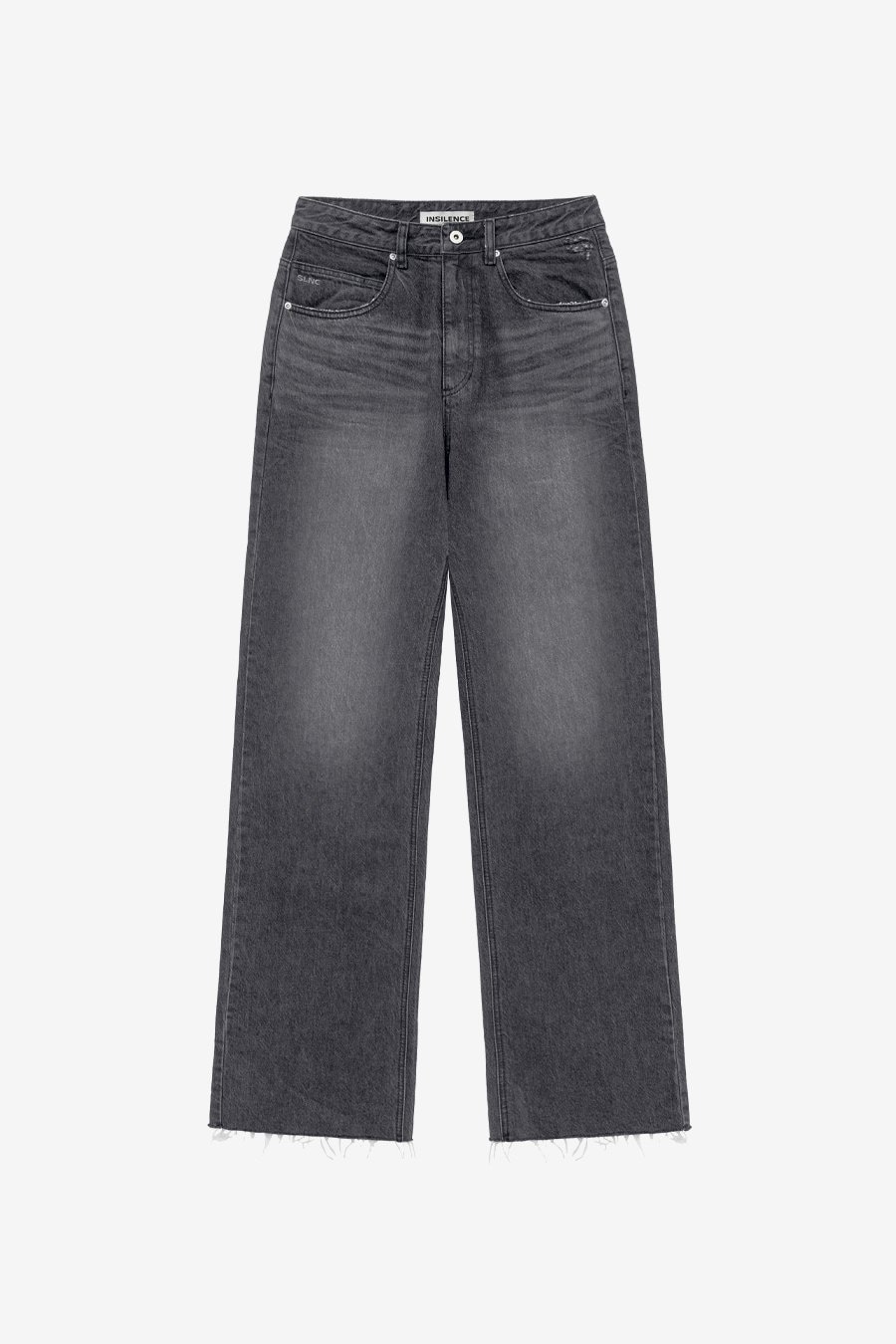 【INSILENCE】[WOMEN] NATURAL WASHED DENIM : BLACK