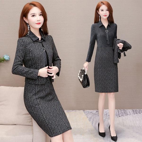 2点セット セレモニー レディース フォーマルスーツ ミセススーツ 卒業式 入学式 入園式 結婚式 七五三 スーツ 大人 グレー