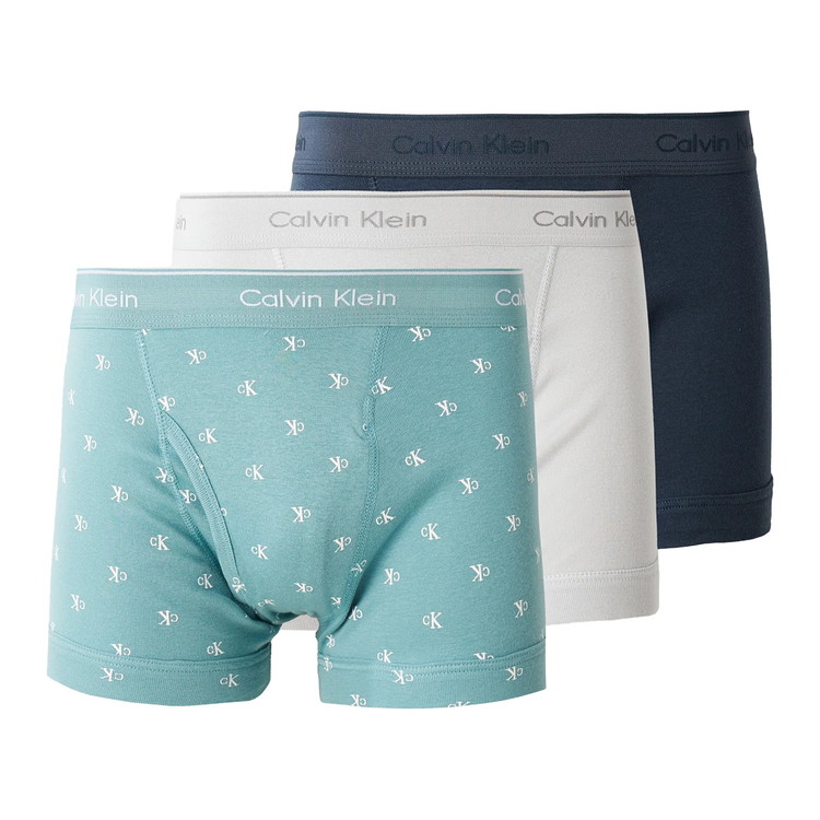 カルバンクライン：COTTON CLASSICS ボクサーパンツ 3PK (マイクロ・チップ／ゾーニ・ビーチ／インク)【NB4002-993】