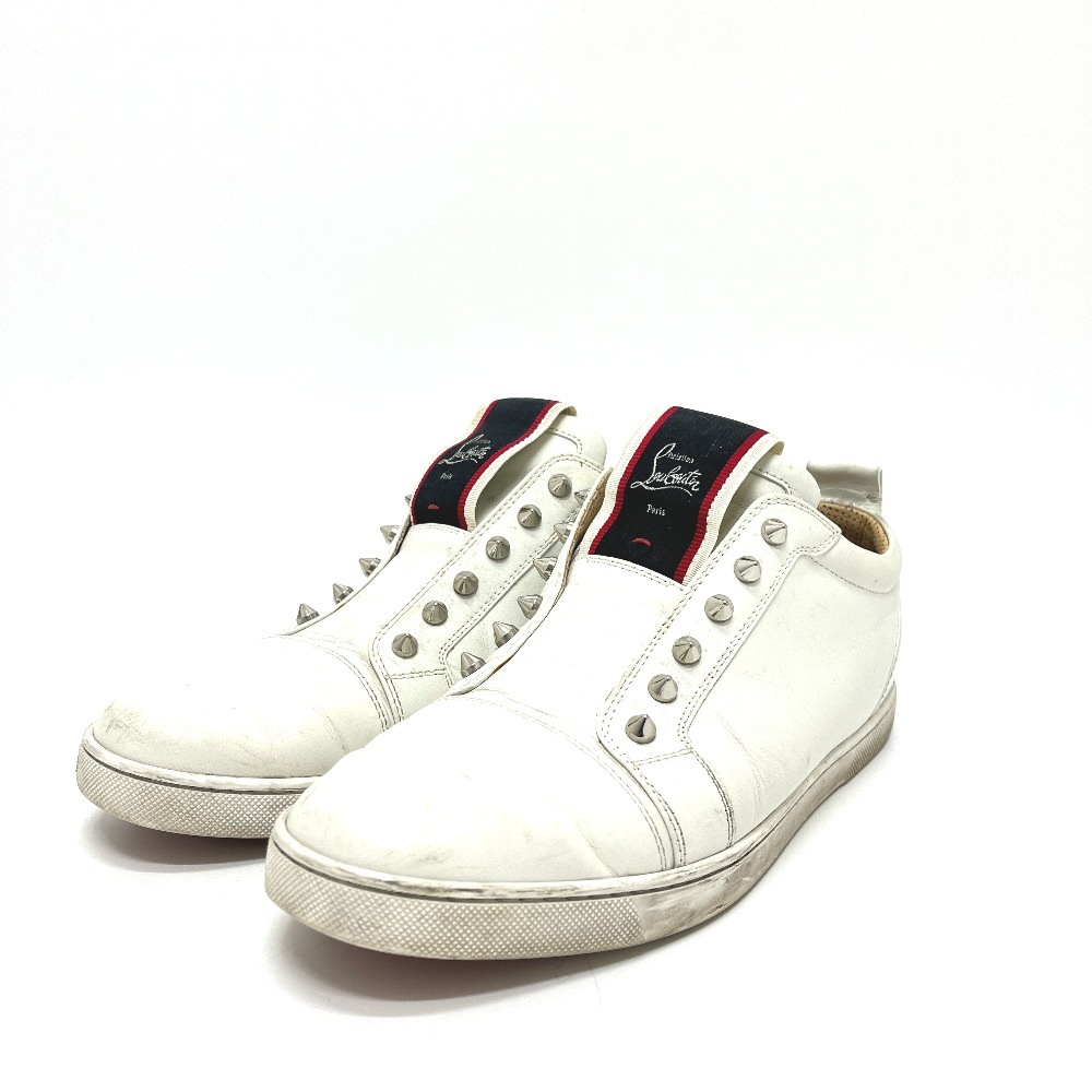 スニーカー F.A.V Fique A Vontade Low Top Sneake スリッポン スパイク スタッズ 靴 レザー ホワイト