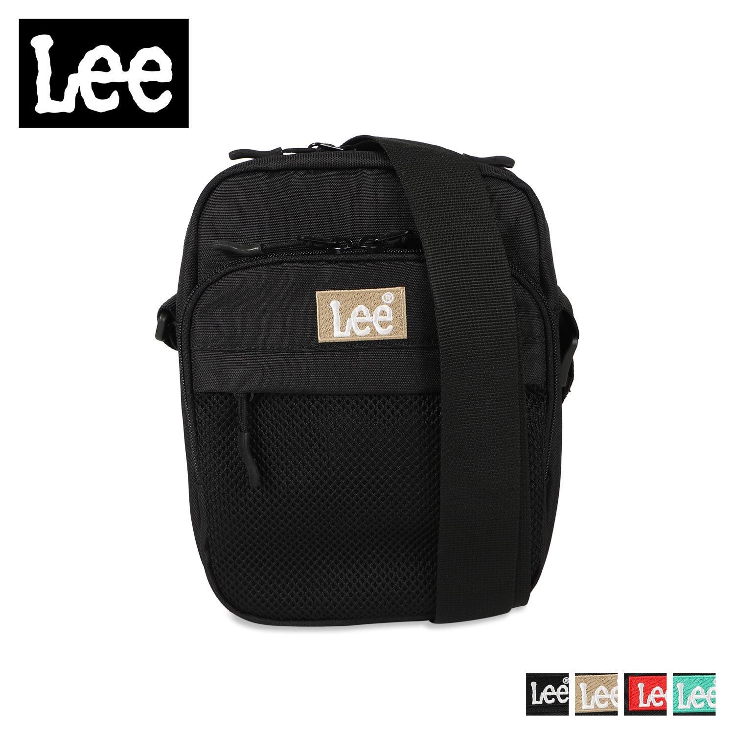 ショルダーバッグ ミニ メンズ レディース 斜めがけ 軽量 2 ブラック ベージュ レッド グン 黒 320-3723