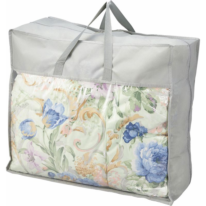 花浪漫 羽根ふとんバッグ入り ブルー L-B