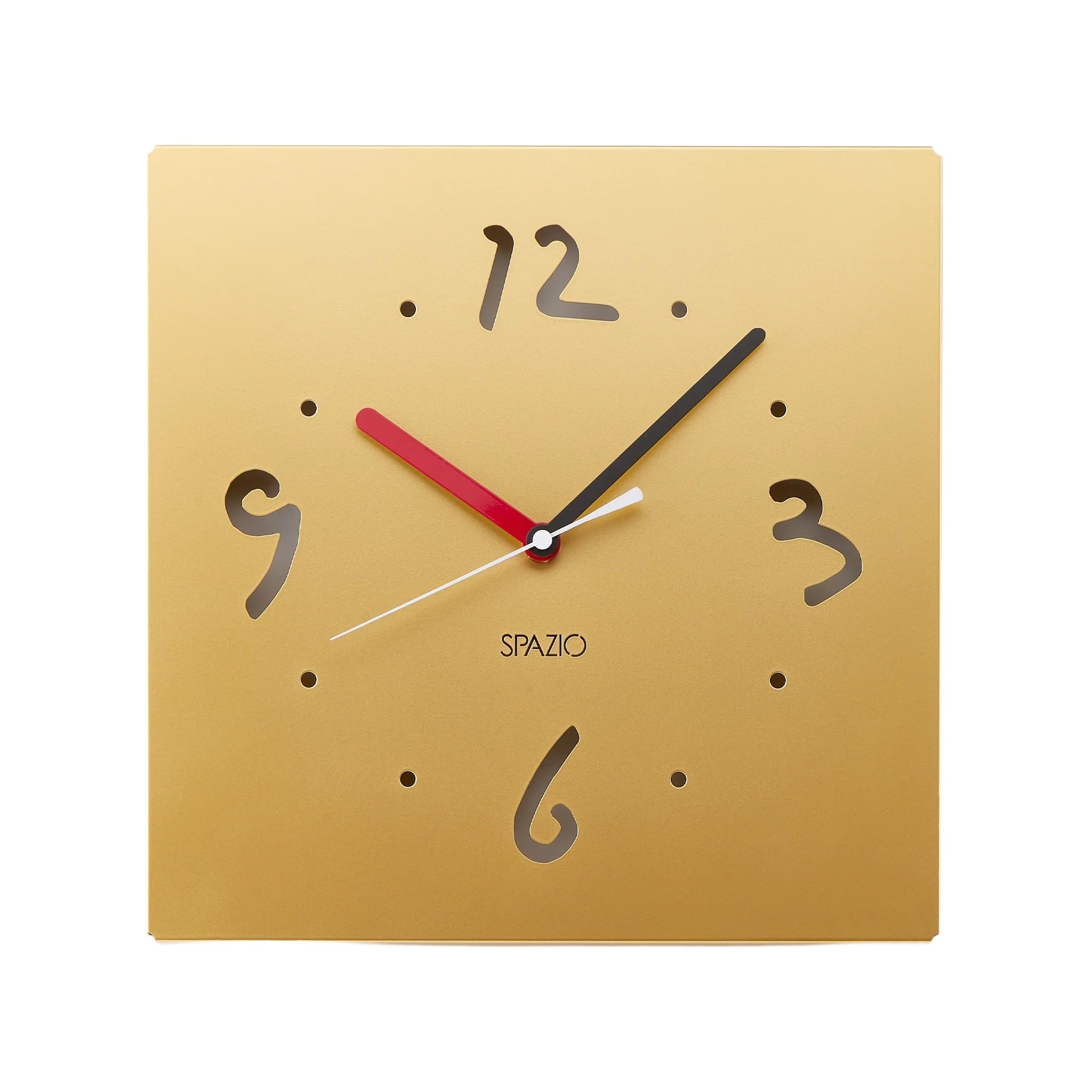 オークマジャパン 東大阪ブランド認定製品 喜多 俊之 SPAZIO 掛時計 ゴールド 250×250×20mm 649246