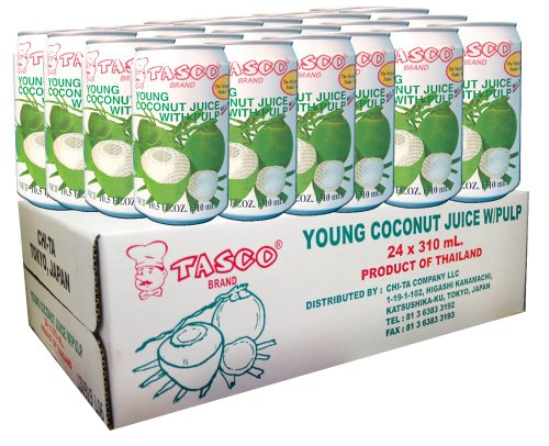 24本入りケース販売 YOUNG COCONUT JUICE WITH PULP 果肉入りココナッツジュース 310ml x 24缶