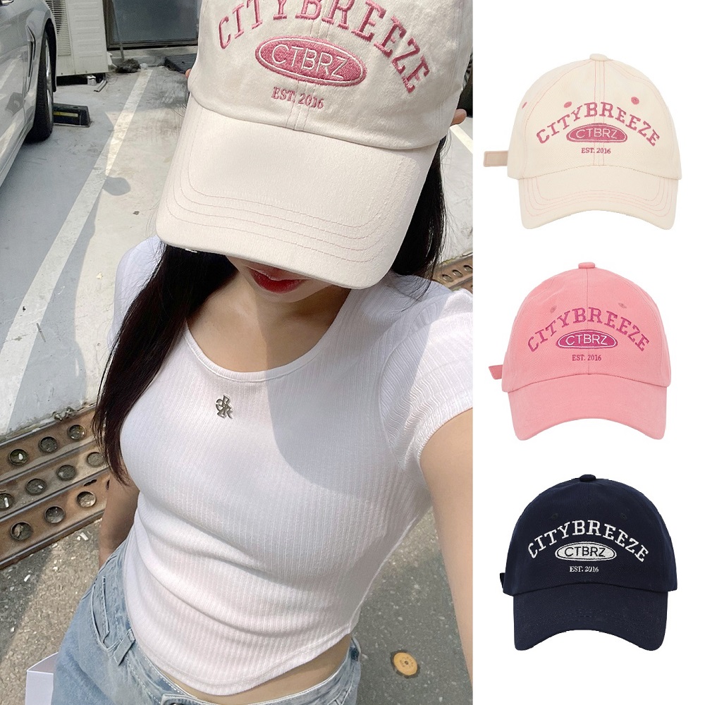 [CITY BREEZE][韓国人気]アーチのロゴ刺繍ボールキャップ[3色]