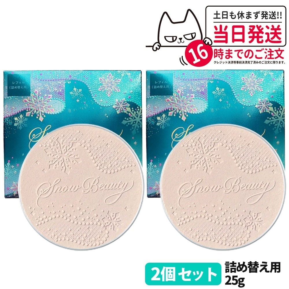 【国内正規品2024新発売 2個セット】資生堂 スノービューティー 2024 ブライトニング スキンケアパウダーA レフィル 詰め替え用 25g 医薬部外品 SHISEIDO 送料無料