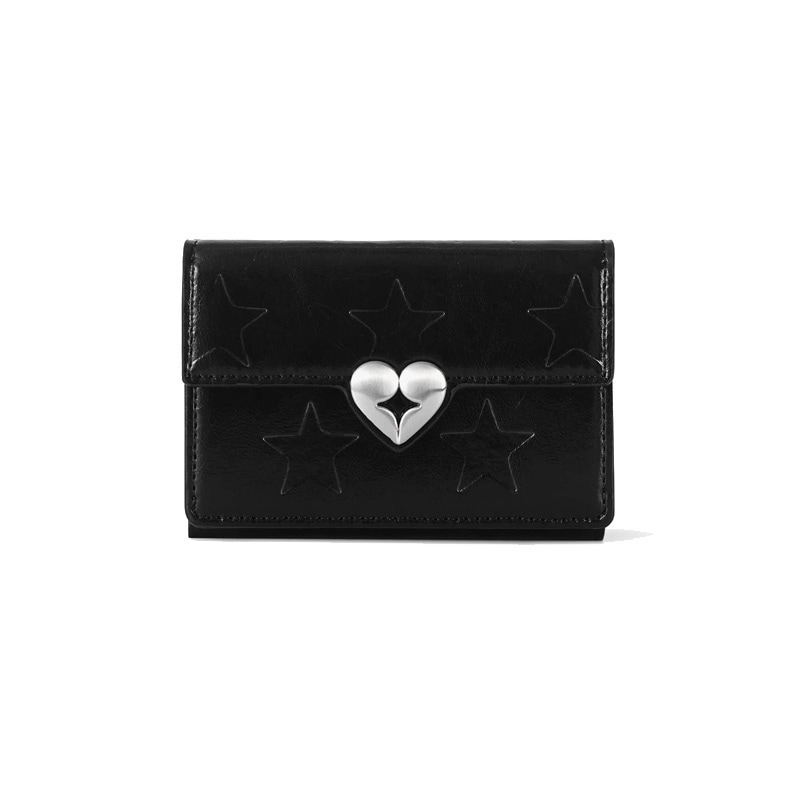 TWINKLE TRIPLE WALLET - BLACK