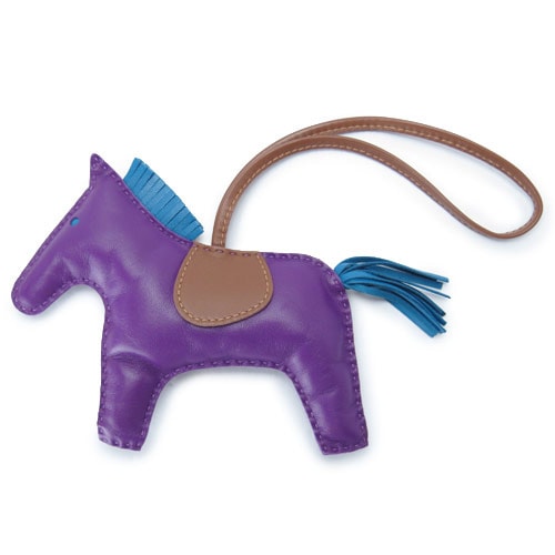 エルメス バッグチャーム HERMES バッグアクセサリー グリグリ ロデオ GM レザー パープル GRIGRI RODEO BAG CHARM PURPLE/HE91-RODEGM-PU