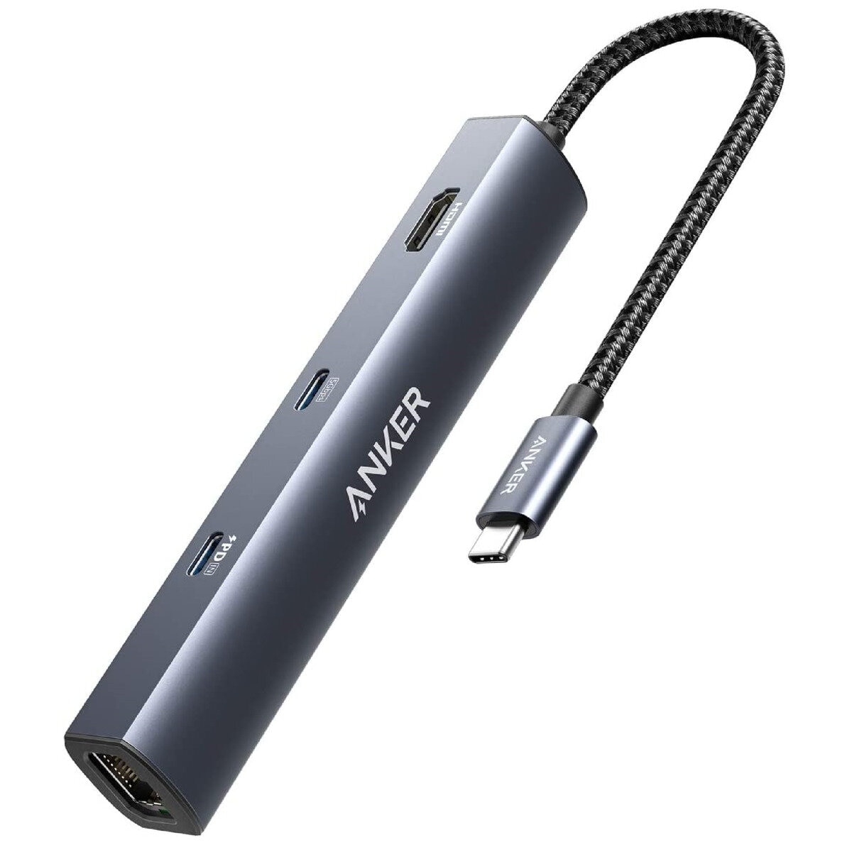 Anker USB-C イーサネットハブ 6ポート 最大出力53W