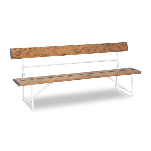 ベンチ（背付）1800 木調 折りたたみ式 約W1805xD516xH740mm