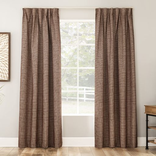 SUN ZERO ハーディング(HARDING) 1級遮光 遮光カーテン オシャレ 防音 断熱 遮熱 厚手 生地編み込み 高級 アメリカニューヨーク発ブランド ブラウン 100×178CM 2パック