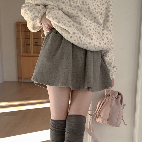 （ラブリームード／下半身カバー／バックゴム仕様）ミニバルーンポケットバックゴムスカート sk7601