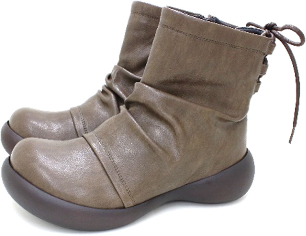 RegettaCanoe(リゲッタカヌー) CJFS001C サイドジップツキショートブーツ RegettaCanoe(リゲッタカヌー) サイドジップ付キショートブーツ CJFS-001C545