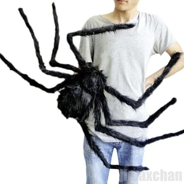 高品質 ぬいぐるみ 玩具 蜘蛛 クモ 81cm スパイダー 特大 おもしろ ドッキリ 飾り ハロウィン 特大サイズ パーティーグッズ 恐怖 悪ふざけ ジョーク おもちゃ 誕生日 クリ