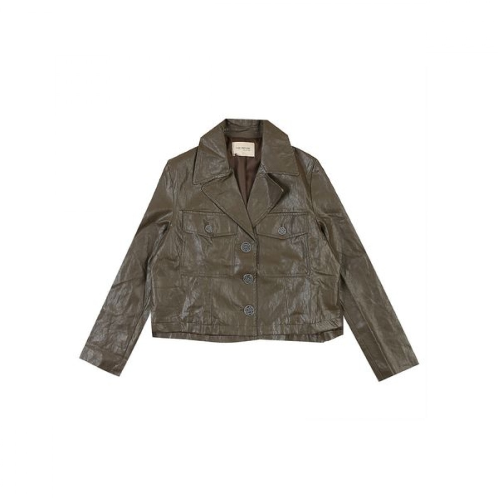 [ミスセンス] ボタンポイントショートレザージャケット_MB39LEMD01Z