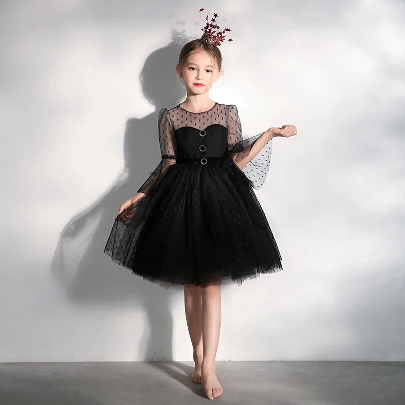 子供ドレス キッズドレス 長袖 ピアノ発表会 ミニドレス ワンピース 女の子 フラワーガール フォーマルドレス 子どもドレス ジュニア ピアノ発表会 aラインワンピース プリ
