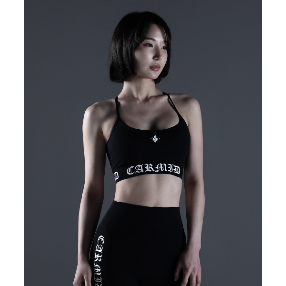 CARMID (W) ノーブルレタリングブラトップ [ブラック]