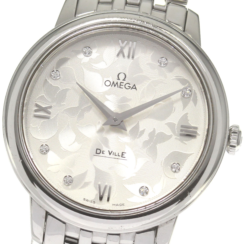 オメガ OMEGA 424.10.33.60.52.001 デビル プレステージ バタフライ 8Pダイヤ クォーツ レディース _832509【中古】