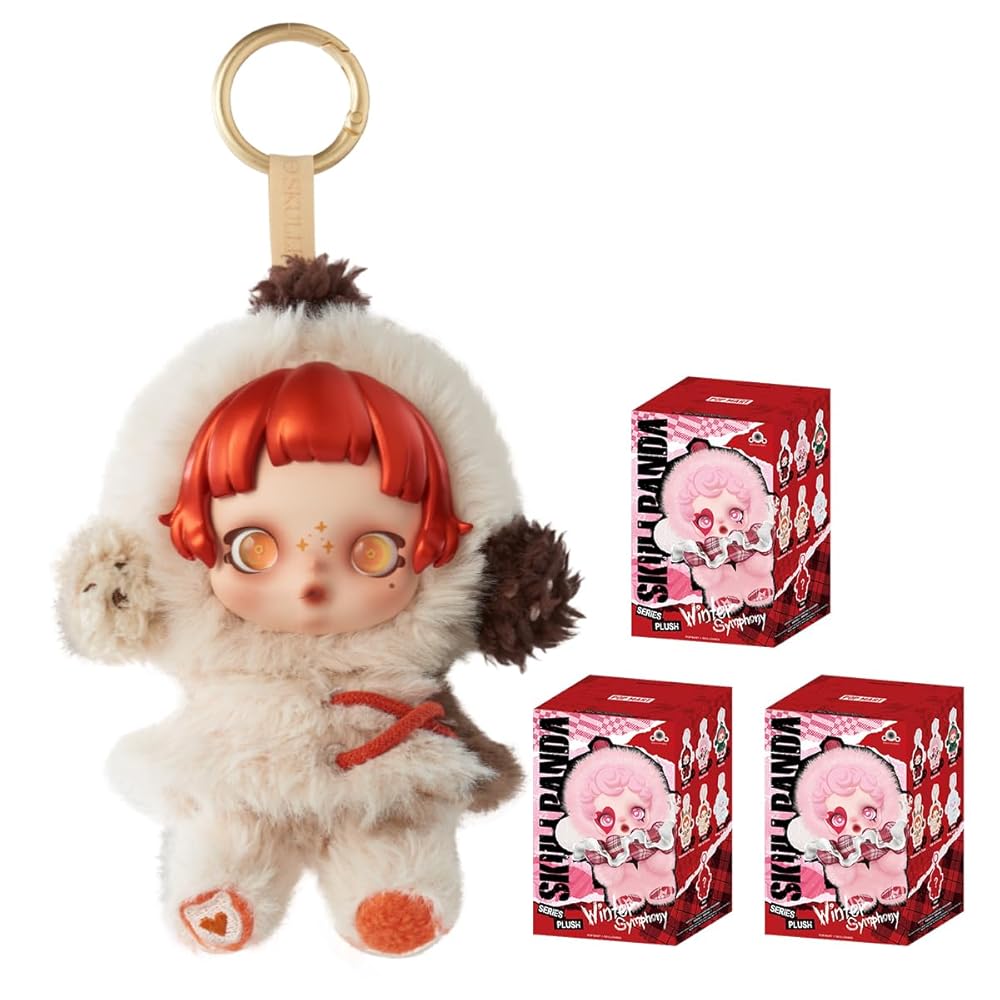 POP MART SKULLPANDA Winter Symphony シリーズ ぬいぐるみペンダント【3ピース】 【単品 正規品・未開封】