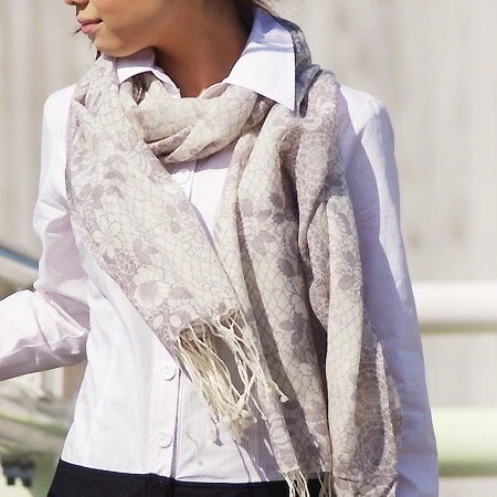 あす楽BouJelou ジャガードストール