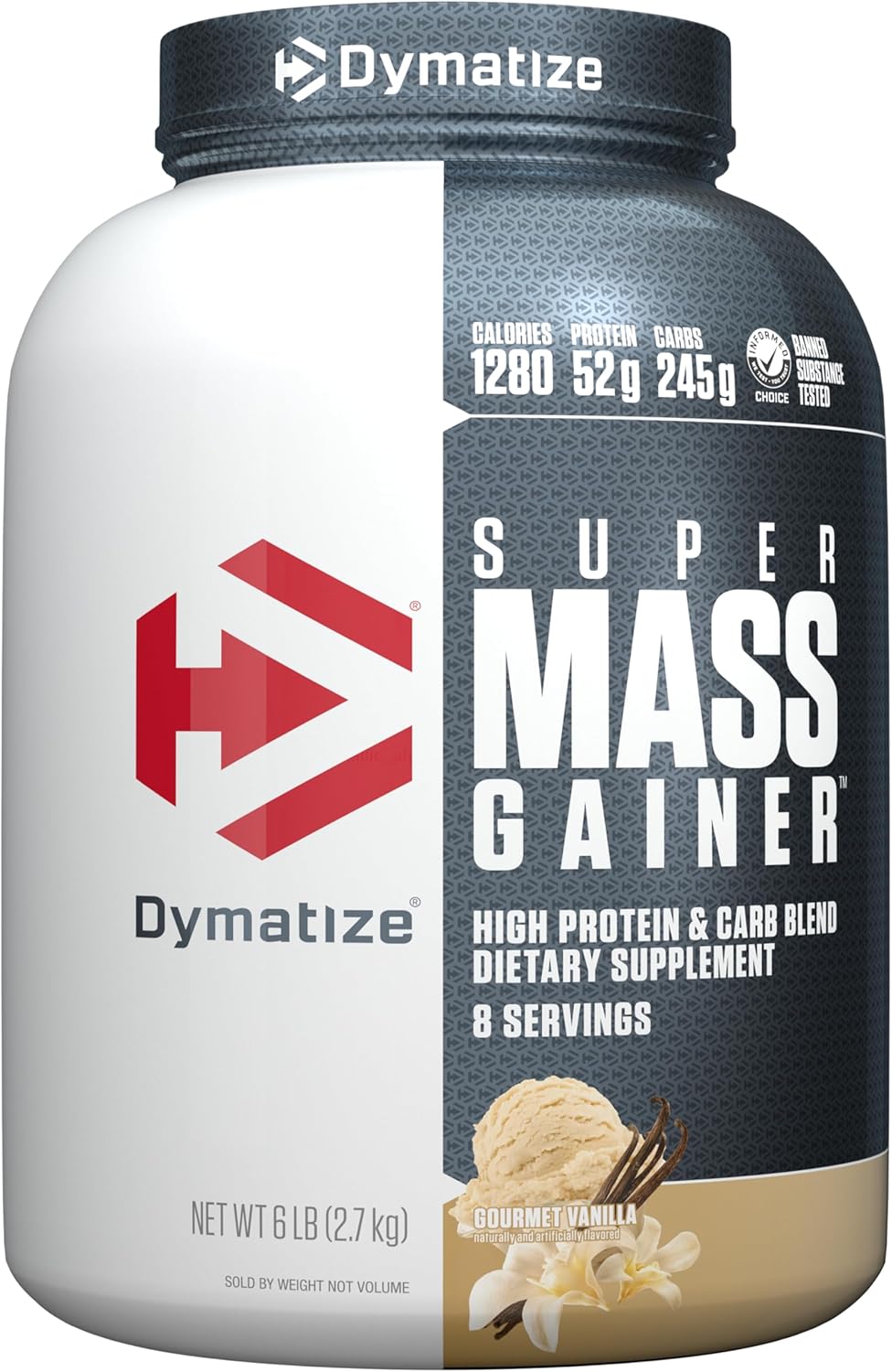 Dymatize Super Mass Gainer Protein Powder, Vanilla, 6 lbs 6,798円