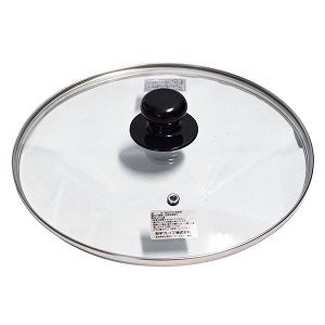 (10個セット) フライパン蓋 鍋蓋 26cm 全面物理強化ガラス4.0mm 吹きこぼれ防止用空気穴付き プレシャス キッチン 台所 飲食店
