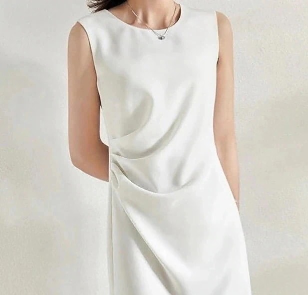 膝丈ワンピース 40代 白 通勤 キレイめ レディース 黒 ノースリープワンピース 【1つ買うと10個無料】ワンピース