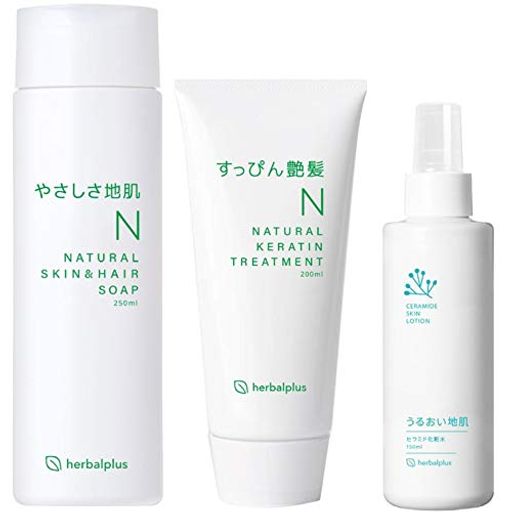 やさしさ地肌&すっぴん艶髪トリートメント&うるおい地肌化粧水セット 各1本 フケ かゆみ 脂漏性 シャンプー 頭皮 乾燥 保湿 (やさしさ地肌&すっぴん艶髪&うるおい地肌)