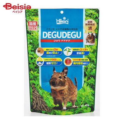 他サイト： ひかり　デグデグ　４００ｇ　ペレット　デグー専用食　ビタミンＣ配合　尿臭配慮　ＣＲＣ50―60―11―10―00の商品画像