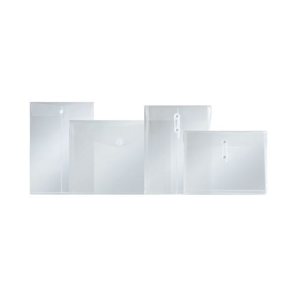 (まとめ) G-Aim エンベロープホルダーA4タテ クリア マチ付 YF-980 1枚 (×100セット)