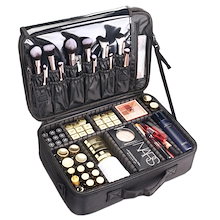 無料！【大/中/小】3タイプ メイクボックス 大容量 持ち運び コスメボックス 化粧 収納 ボックス 小分け プロ 仕切り メガ割