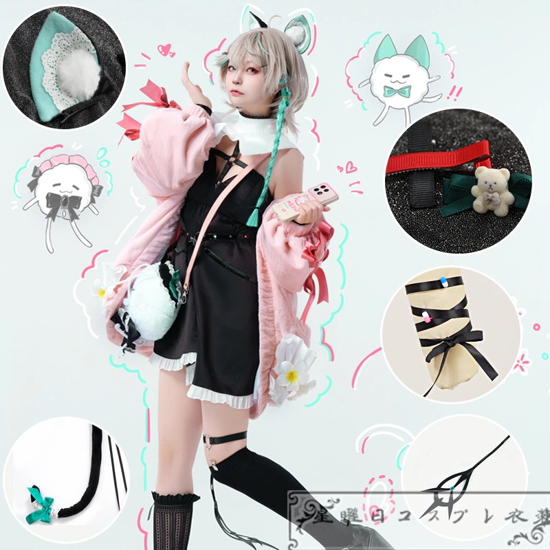 新品【限時!優!惠】にじさんじ VTuber VirtuaReal 風 アーリィ アザ アザ 妹 アリ コスプレ衣装 コスチューム品質良い 店舗お勧め