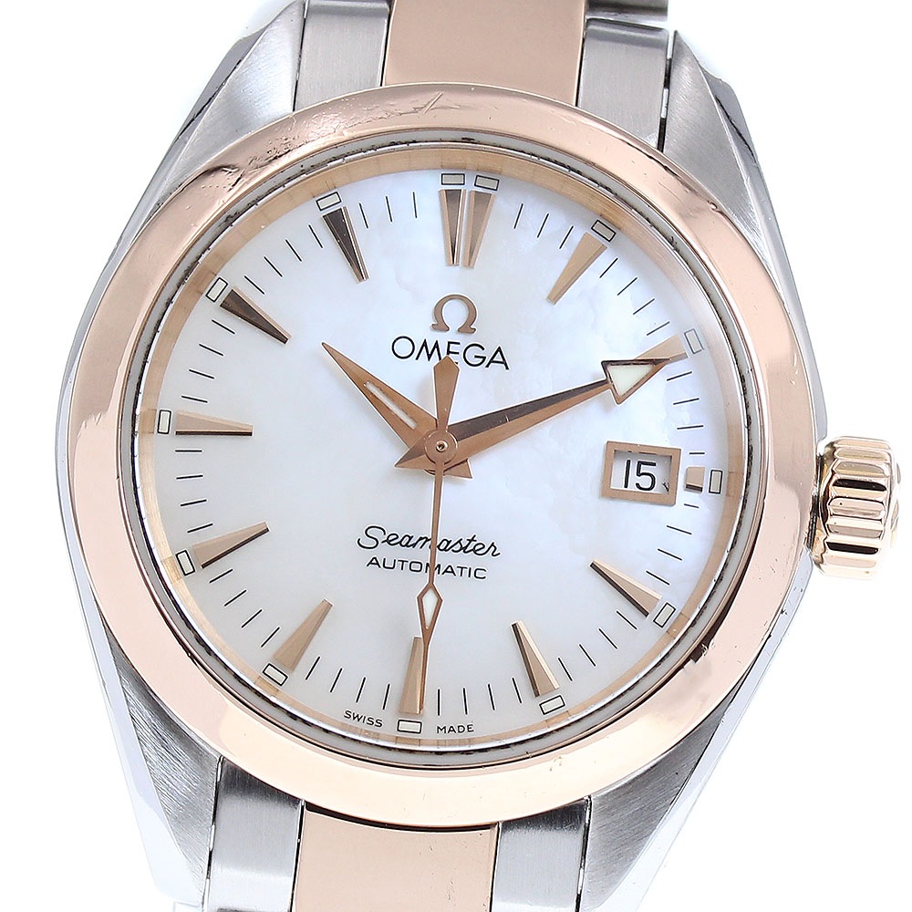 オメガ OMEGA 2373.70 シーマスター デイト 自動巻き レディース 良品 保証書付き_826934【中古】