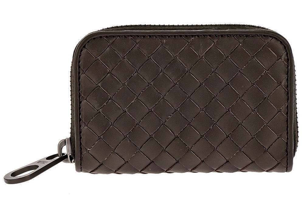 473010-V4651-2006ボッテガヴェネタ ラウンドファスナー小銭入イントレチャートレザー