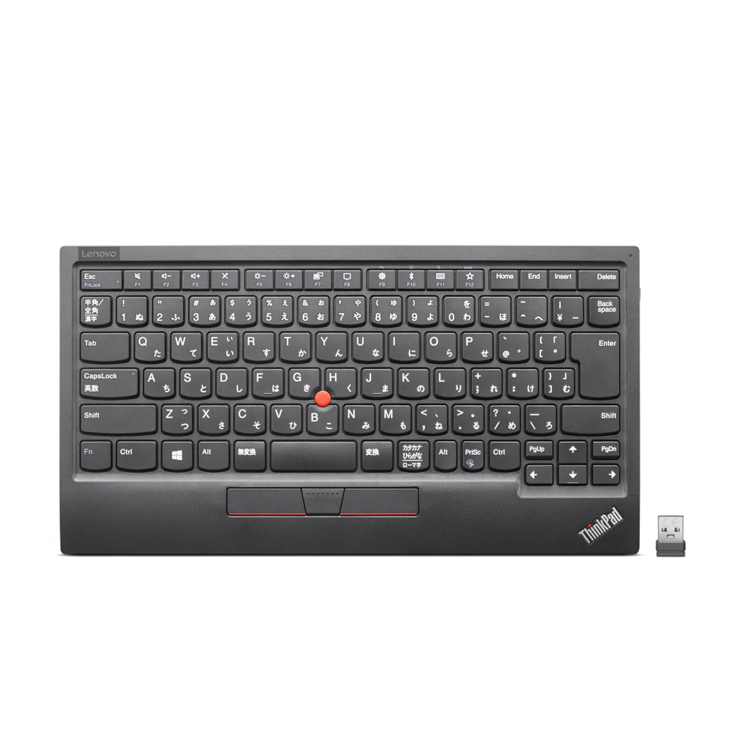 Lenovo ThinkPad トラックポイント キーボード II - 日本語 ワイヤレス接続 Bluetooth接続 トラックポイント搭載 シザーリフトキー バッテリー内蔵 コンパクト ThinkP