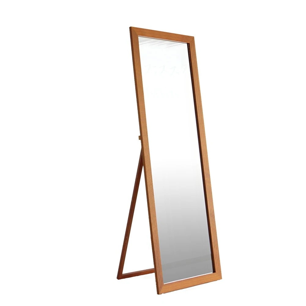 ウィルリミテッド チーク突板スタンドミラー ブラウン TK-50BR 家具 モダンデザイン 現代的 合わせやすい スタンドミラー