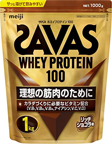 ザバス(SAVAS) ホエイプロテイン100 リッチショコラ味 1 明治【Amazon.co.jp限定】