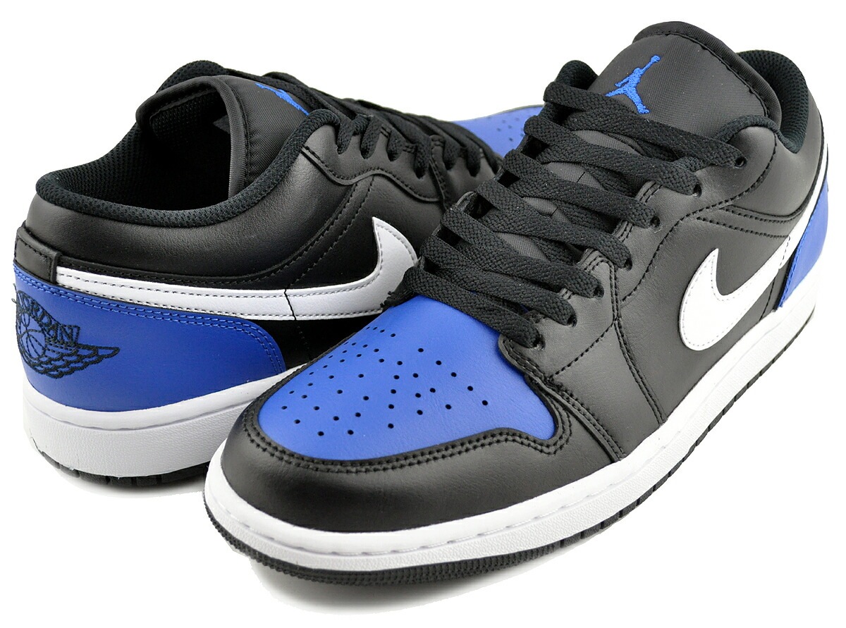 エアジョーダン 1 ロー ブラック ゲームロイヤル 553558-042