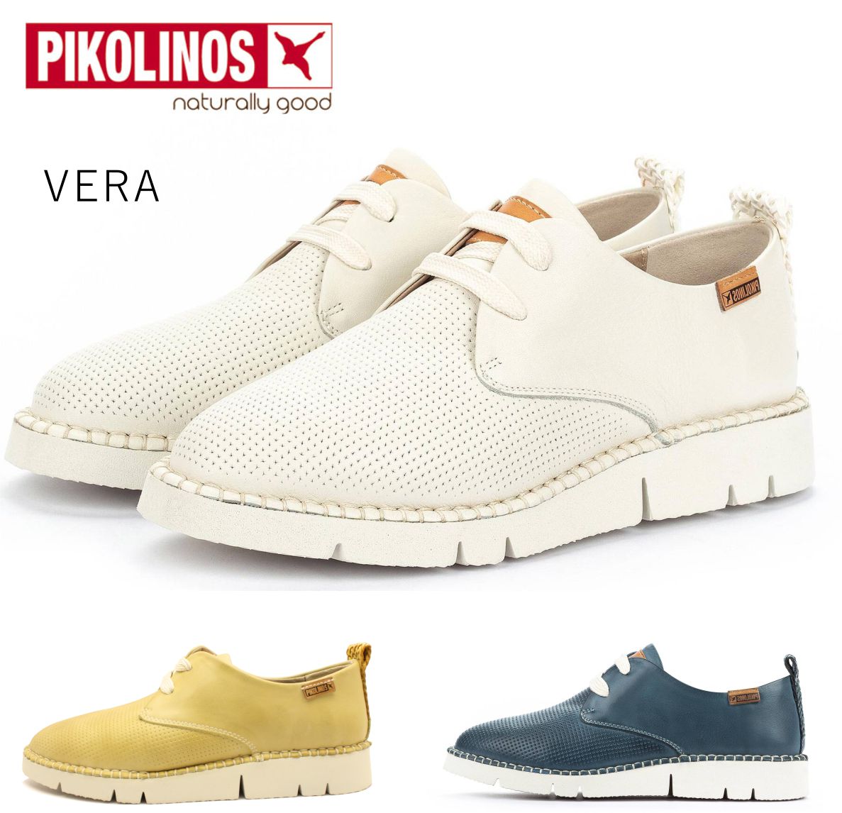 ピコリノス PIKOLINOS レディース VERA レザースニーカー PK-956 本革 W4L-6780 カジュアルシューズ スペイン