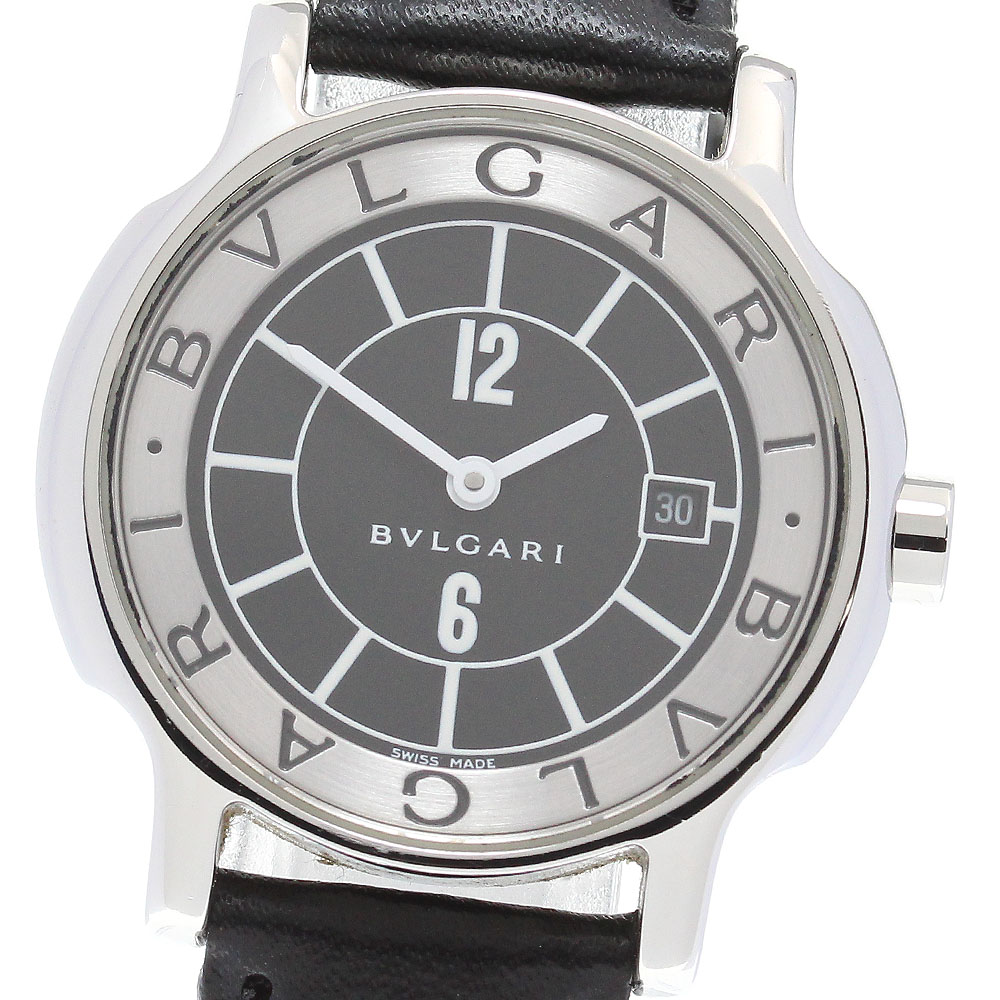 ブルガリ BVLGARI ST29S ソロテンポ デイト クォーツ レディース 内箱・保証書付き_843249【中古】