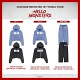 BABYMONSTER ベビモン Hello ソウルコン フーディー ブルー L BABYMONSTER HELLOMONSTERS SWEAT HOODIE Official MD HOODIE Charcoal