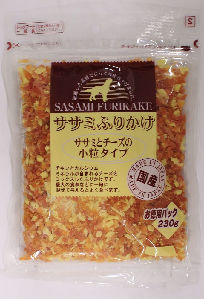 （まとめ買い）お買い得ふりかけ 鶏ささみとチーズ小粒タイプ 230g 犬用おやつ [x6]