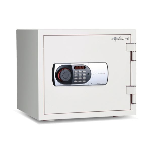 ディプロマット デジタルテンキー式耐火/耐水金庫 19L オフホワイト 119EN88WR 1台