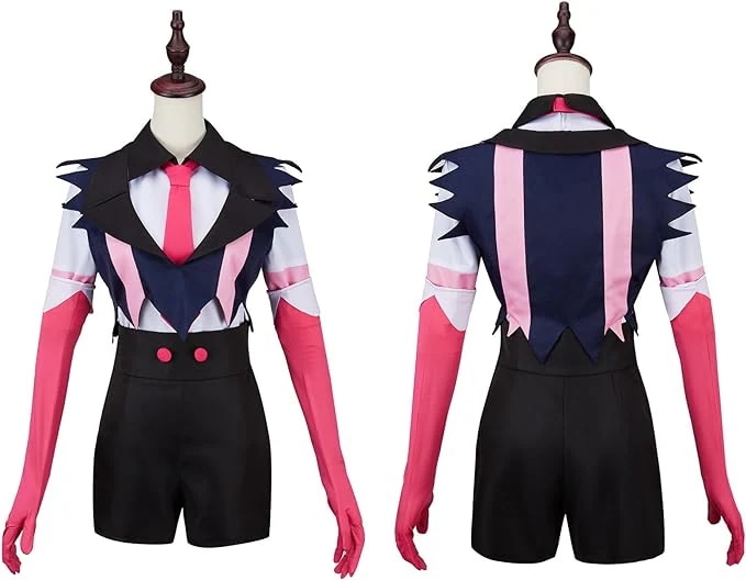 新作入荷ハズビンホテル コスプレ エンジェルダスト コスプレ衣装 6点セット ショートパンツ レディース 女性用 コスプレ服 アニメイベント 文化祭