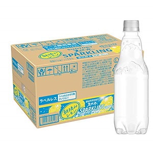 [炭酸水] サントリー 天然水スパークリング レモン ラベルレス 500ml 24本